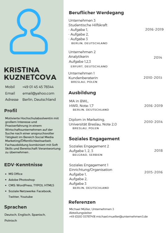 CV-Infografiken