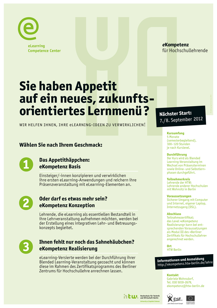 Weiterbildungskurs an der HTW Berlin