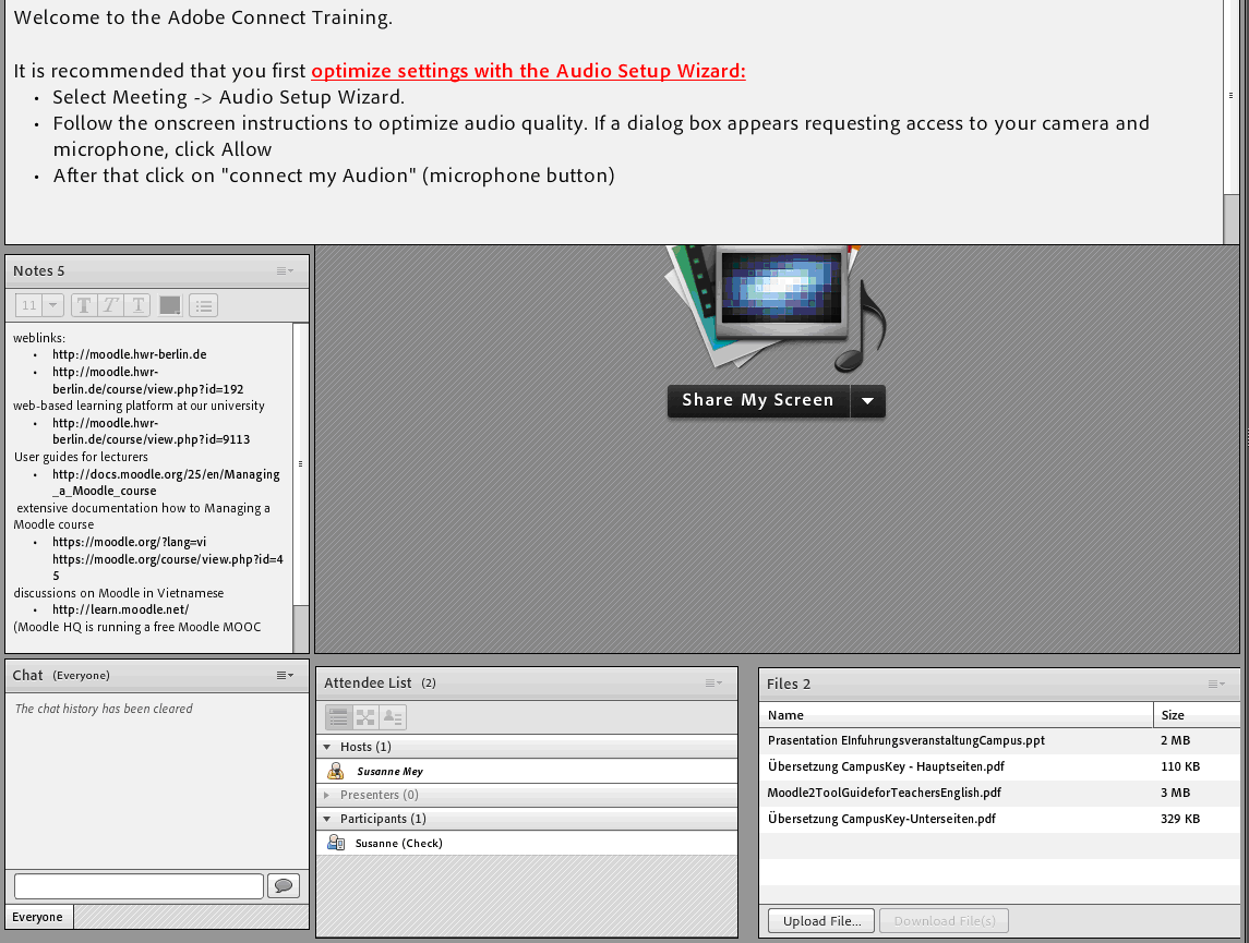 Erste Schritte in den virtuellen Klassenraum