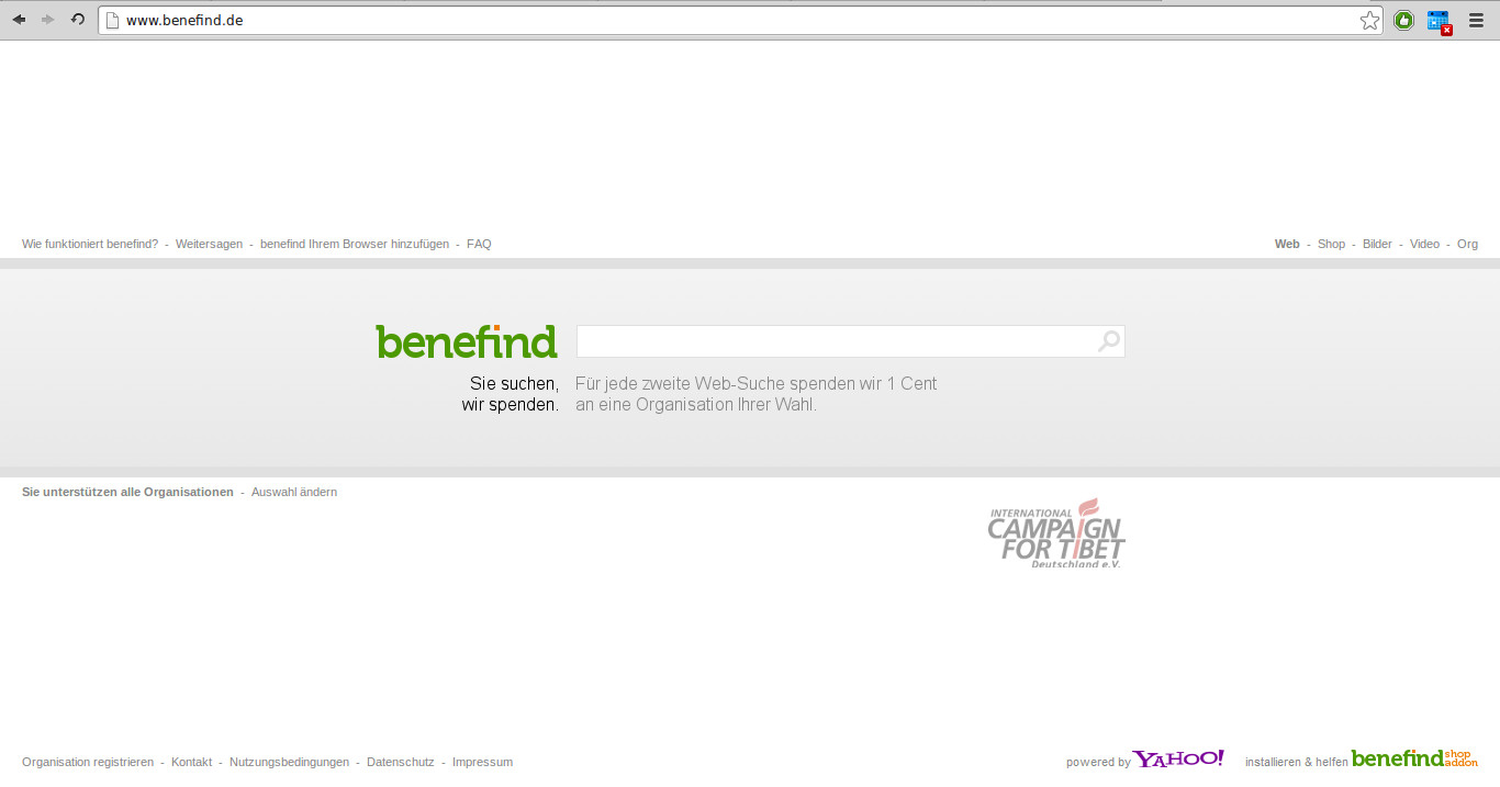 Per Suchanfrage etwas Gutes tun? Ganz einfach, mit – benefind.de