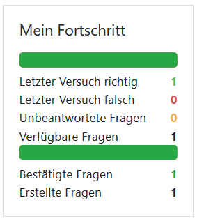 Fortschrittsanzeige, eigenes Bild