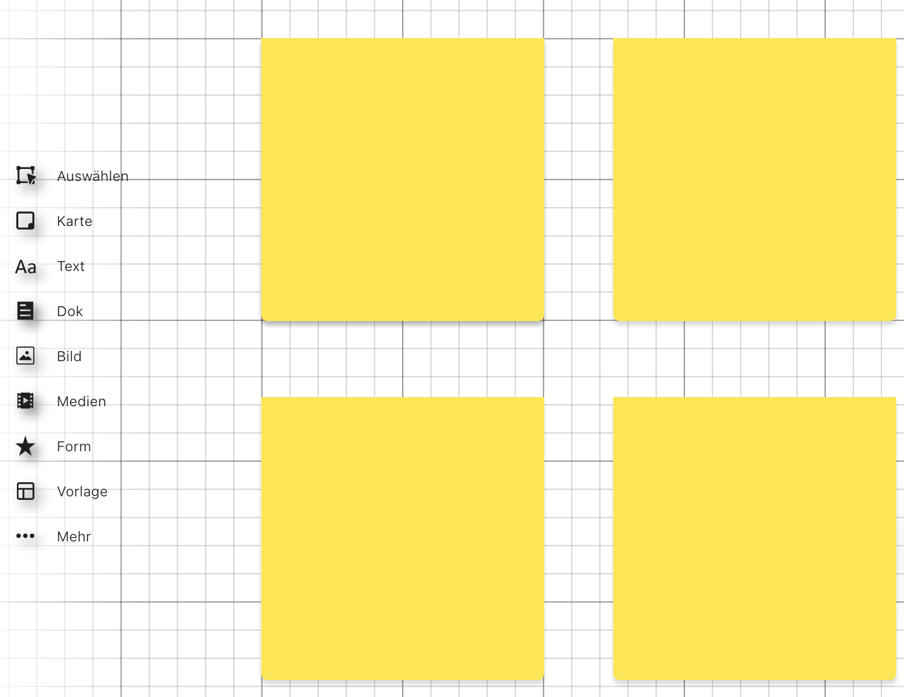 collaboard_grundfunktionen_01 Ansicht der Grundfunktionen im Collaboard