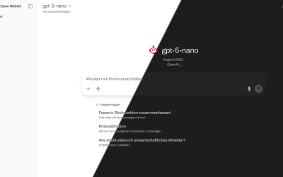 New web interface for AI