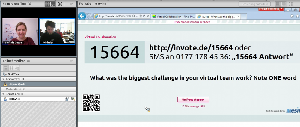 Virtual Project Management - FH bfi Wien via Adobe Connect und Invote Fullscreen-82-1