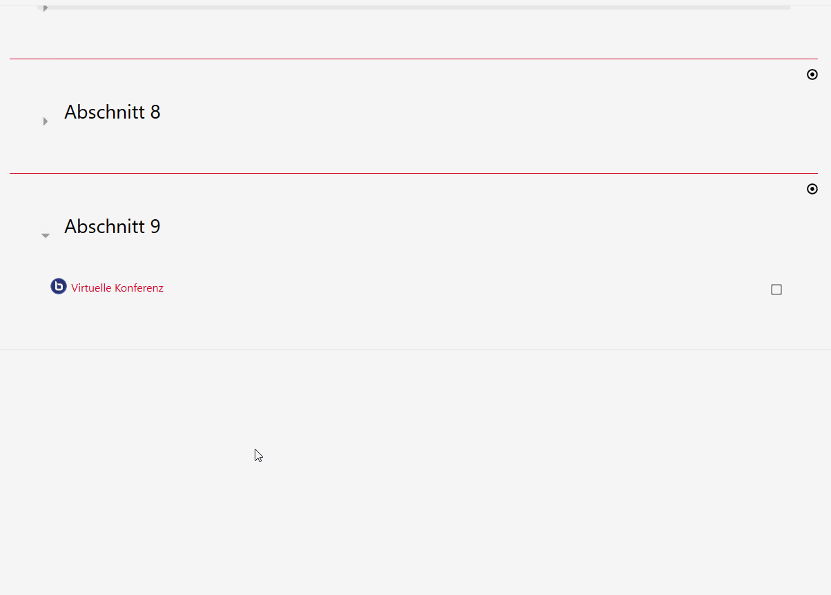 BBB-Moodle Studi Ansicht BBB-Moodle Studi Ansicht