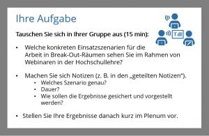 Aufgabe Breakouträume BigBlueButton