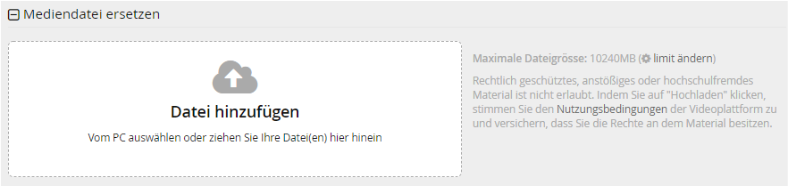 VIMP_Mediendatei ersetzen