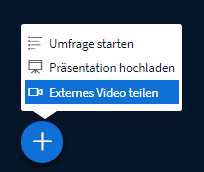 BBB externes Video teilen