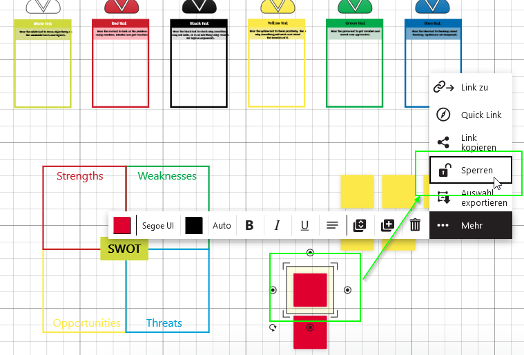 collabaord_auswahlsperren Screenshot Objekt sperren