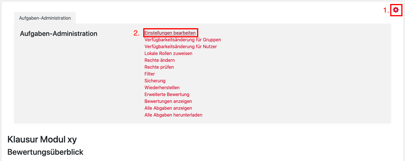Aufgaben-Administration