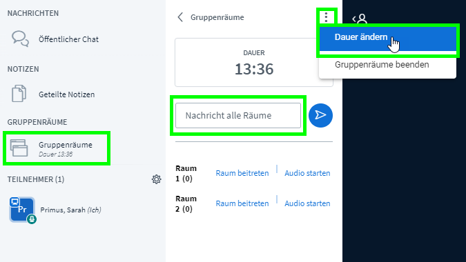 BBB 2.5.4 Breakout Neuerungen Gruppenräume