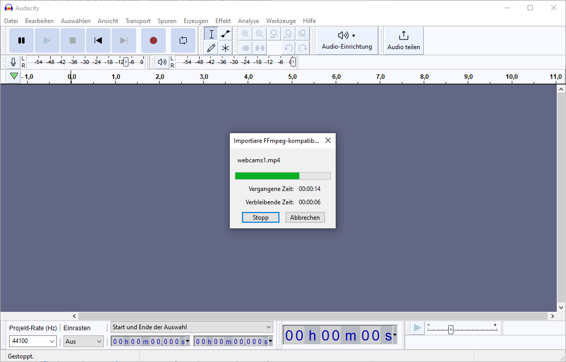 Audacity Import Audacity Import