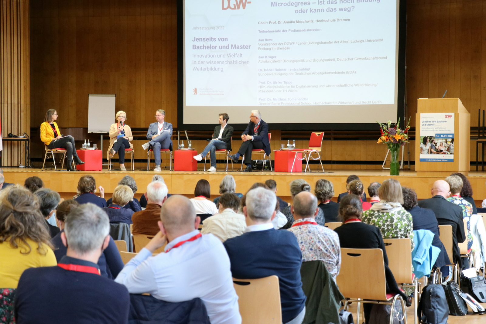 DGWF-Tagung Podium DGWF-Tagung Podium