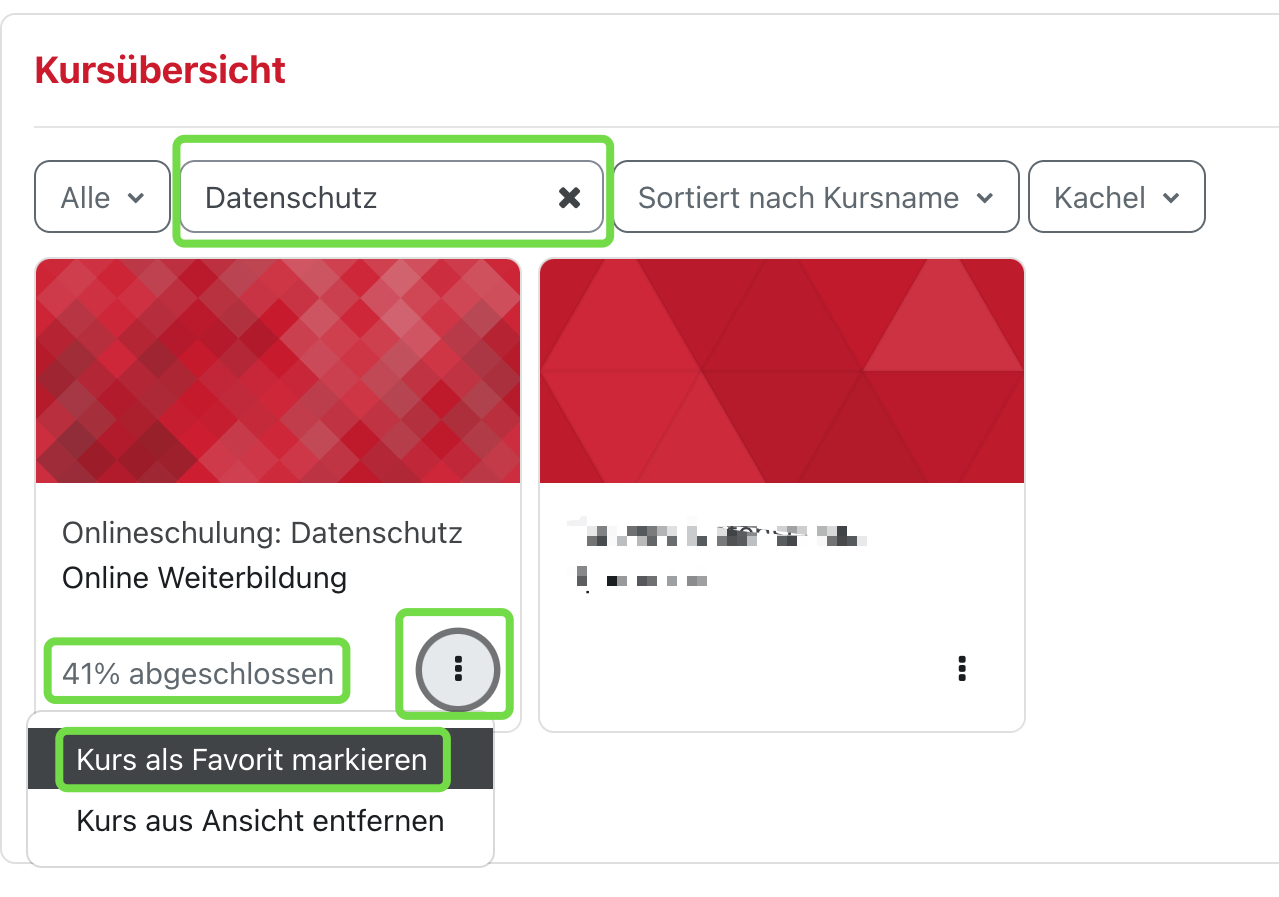 kursblock_suche_alsfavorit_fortschritt Screenshot zum Markieren eines Kurses als Favorit
