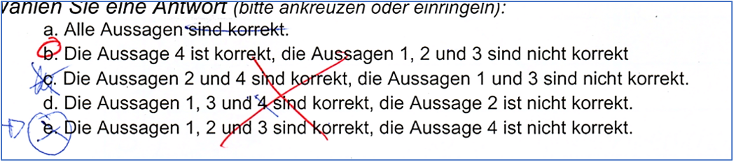 EntscheidungsschwaechedesPrueflings_02 Entscheidungsschwäche des Prüflings erhöht Fehler beim Bewerten, hemmt den Arbeitsfluss des Prüfenden.
