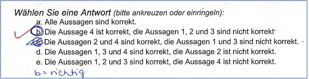 EntscheidungsschwaechedesPrueflings_03 Entscheidungsschwäche des Prüflings verlangt nach mehr Konzentration beim Bewerten.
