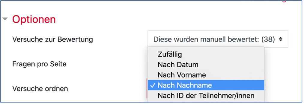 MoodleManuelleBewertung Moodle manuelle Bewertung